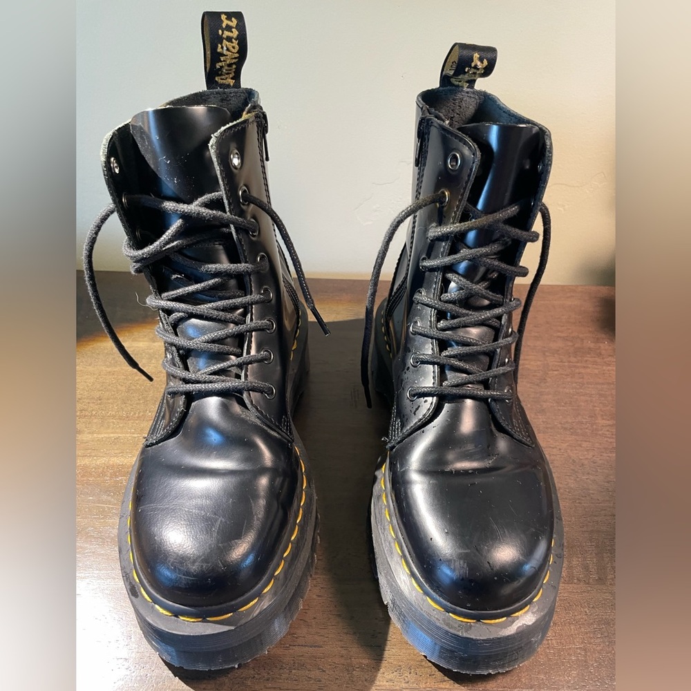 Dr. Martens Jadon Black Boots; size 8; never worn